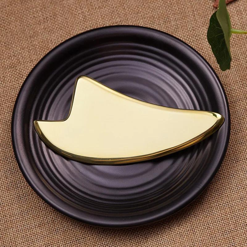 Gua Sha Brass Plate Dredge The Meridians Massage Health Care Chinese Medicine Maintenance Acupoint Durable Manual Guasha Scraper