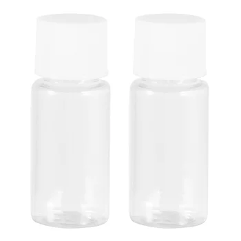 

25pcs Sample Bottles 10ml Plastic Empty Refillable Transparent Toiletry Lotion Liquids Shampoo Bottles Containers Dispenser