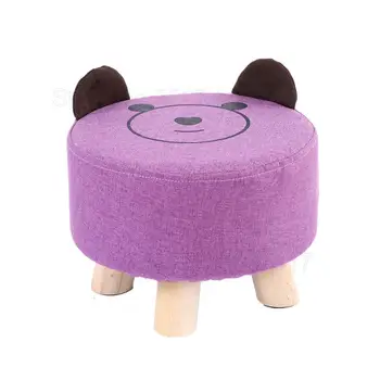 

Creative Children's Stool Cartoon Cute Small Bench Home Baby Step Stool Solid Wood Sofa Stool Animal Stool