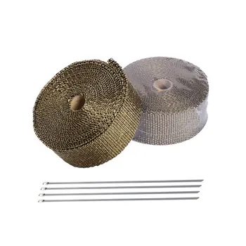 

5M Motorcycle Exhaust Wrap Pipe Header Heat Wrap Turbo Mainfold Heat Exhaust Thermal Wrap Tape styling Universal accessories