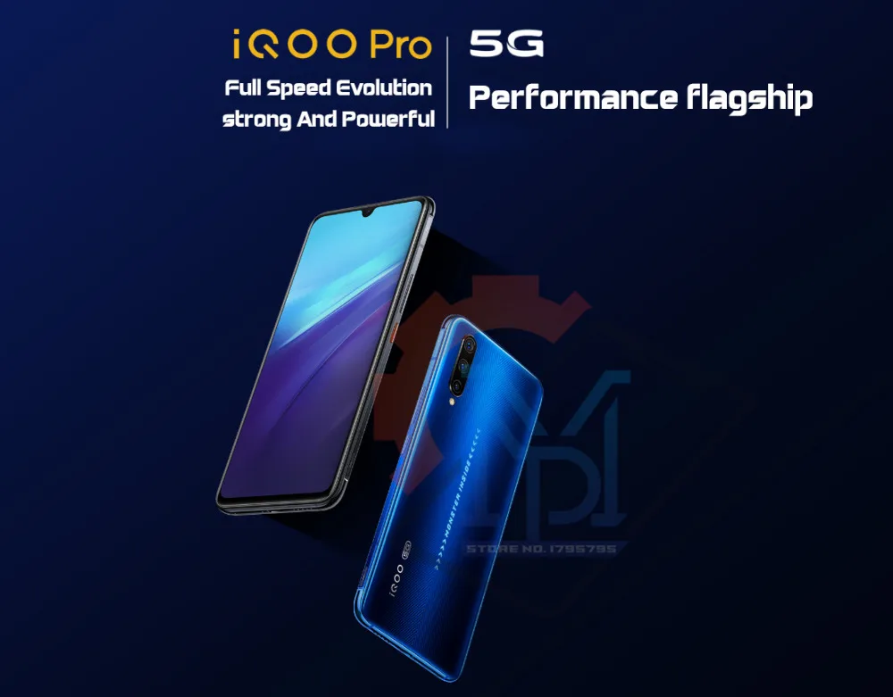 Мобильный телефон vivo iQOO Pro 5G, 6,41 дюймов, Super AMOLED, 8 ГБ ОЗУ, 128 Гб ПЗУ, Snapdragon 855 Plus, Android 9,0, NFC, смартфон
