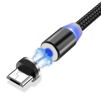 

Micro USB Cable For Samsung Galaxy S3 S4 S6 S7 Edge A5 A7 J5 J7 2016 USB Magnetic Cable Micro Charging 1M Nylon Charger Cables