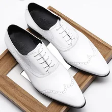 New Arrivals Handmade Mens Dress Shoes Genuine Leather Brogue Shoes High Quality Italian Wedding Men Oxford Shoes New Arrivals Handmade Mens Dress Shoes Genuine Leather Brogue Shoes High Quality Italian Wedding Men Oxford Shoes