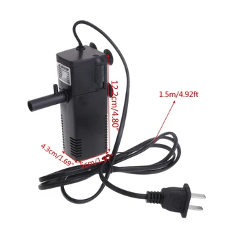 

5W Aquarium Internal Filter For Fish Tank Oxygen JP032F Water Flow Pump Aquatic LX9C