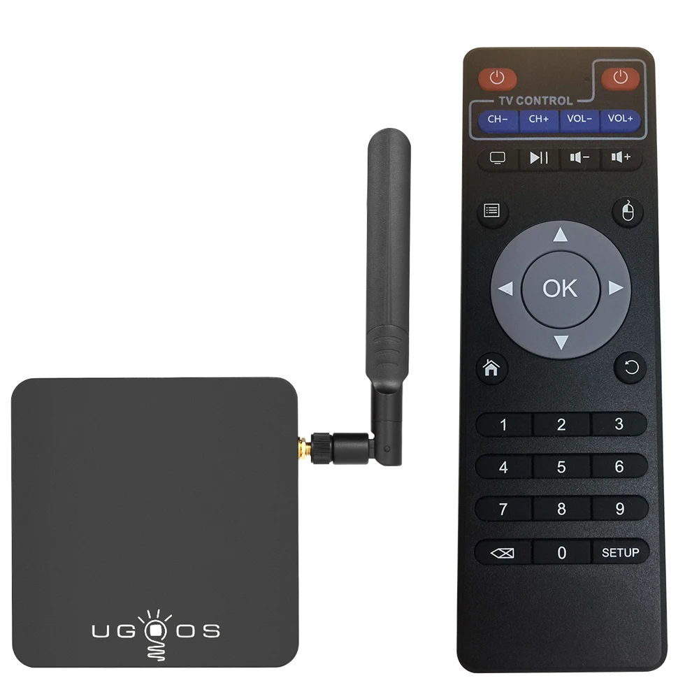 ТВ приставка UGOOS AM3 2 ГБ 16 Восьмиядерный процессор Amlogic S912 Android 7 1 4G Wi Fi мини ПК Miracast