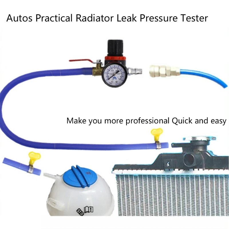 Universal Car Coolant Water Tank Leakage Detector Radiator Pressure Tester Gauge 