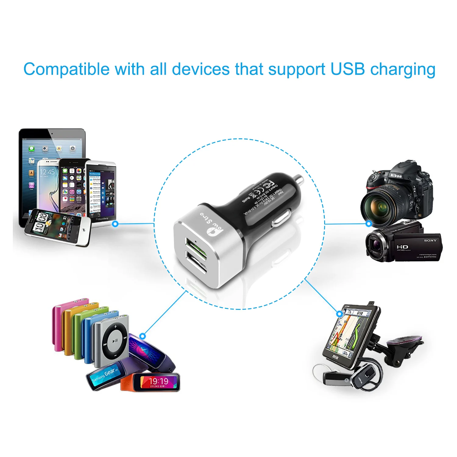 Машинка для стрижки 48 Вт 4U Quick Charge 3,0 USB Зарядное устройство для iPhone samsung Android 4-Порты мобильного телефона, Универсальные наушники Быстрая зарядка светодиодный светильник настенный адаптер