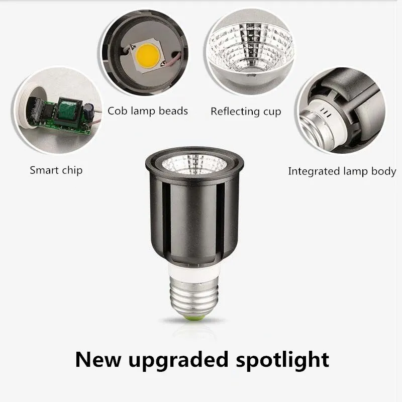 Ultra Bright LED COB Spotlight 9W 12W 15W 20W 25W E26 E27 GU5.3 GU10 Light Bulb 12V AC 220V 110V Spot light Lamp Warm Cool White 5