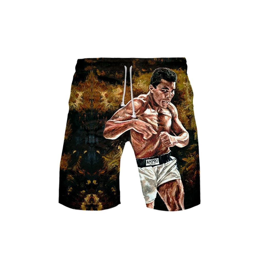 Шорты с 3D принтом для мужчин Muhammad Ali Kpop модные шорты в уличном стиле горячая распродажа Повседневная одежда подходит для лета