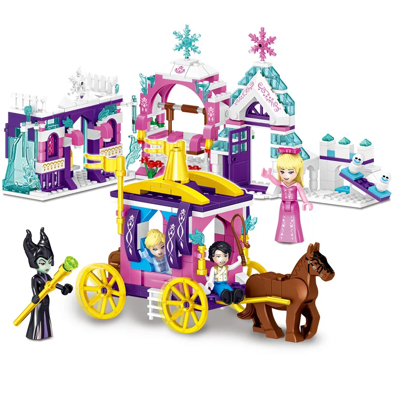 

4IN1 Sets Legoinglys Girls Happy Princess Paradise Friends Building Blocks Mini Figures Bricks Christmas Gifts Toys