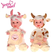 Peek a Boo кукла Mlike корова плюшевая кукла дети Электрические Животные прятки музыкальные куклы мальчики девочки прекрасные застенчивые игрушки для детей