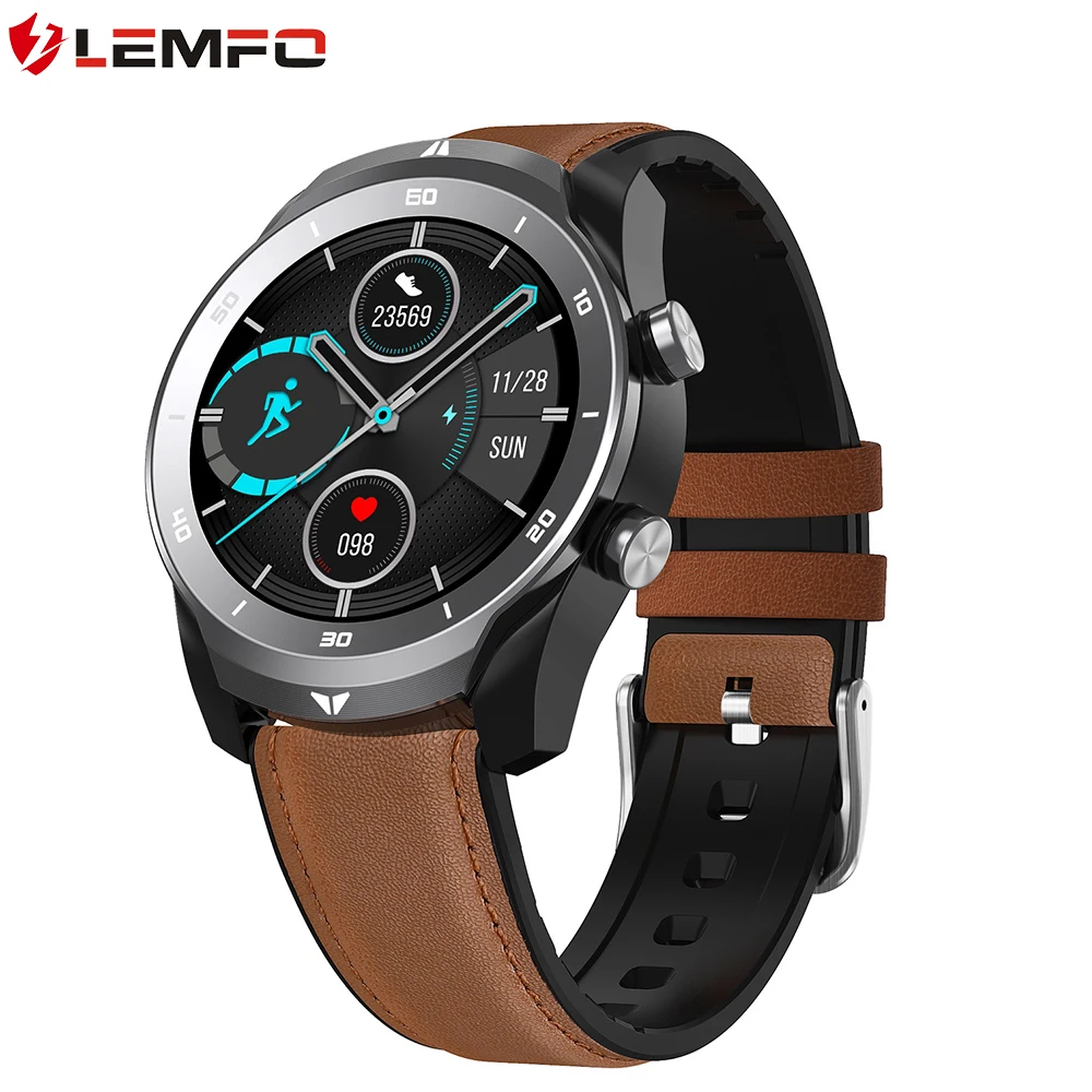 LEMFO Bluetooth Вызов 560 мАч ЭКГ Смарт часы для мужчин 360*360 HD Полный Круглый/сенсорный