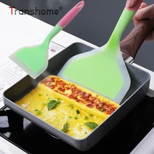 Transhome силиконовая кухонная утварь лопатка для приготовления мяса говядины яйцо кухонный скребок широкая Лопата для пиццы антипригарный инструмент для приготовления пищи