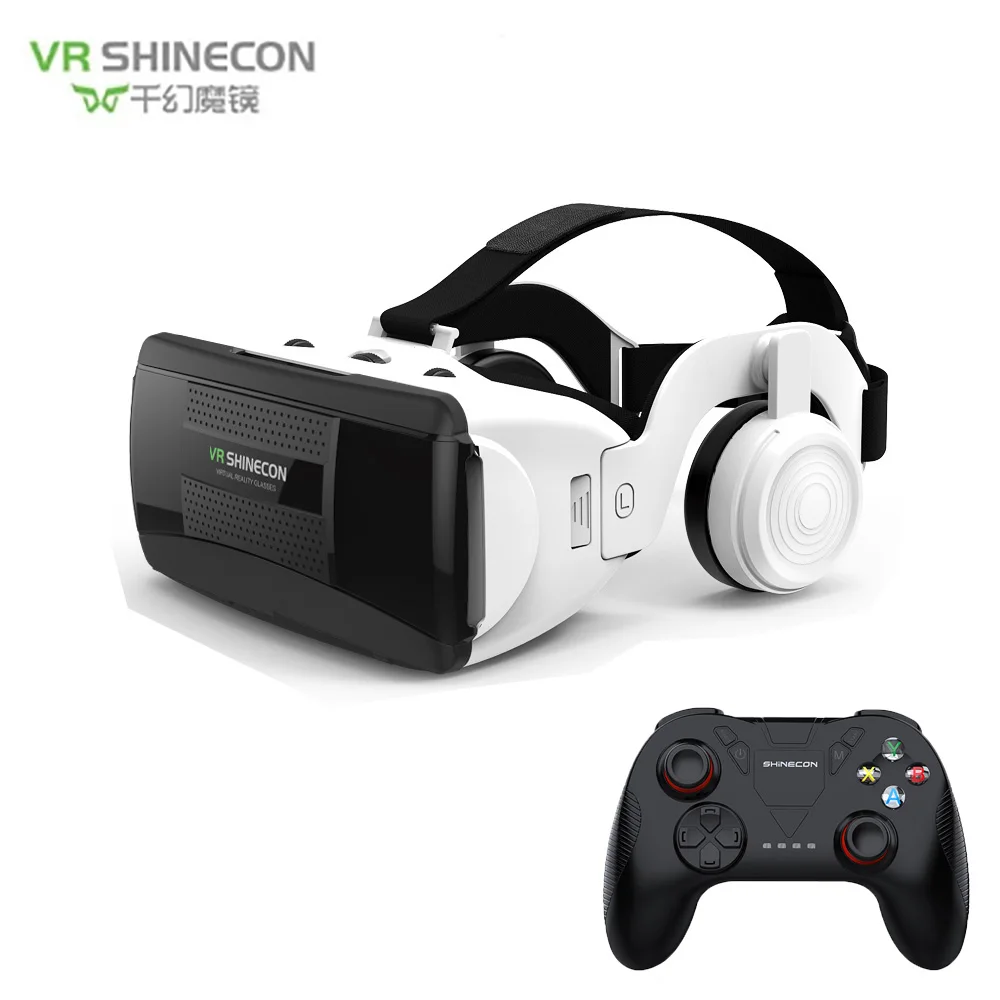 VR plus 866 remote Новейшие 3D очки виртуальной реальности shinecon VR гарнитура шлем для смартфона смартфон картон Google(4,7-6,1 дюймов - Цвет: VR plus 866 remote