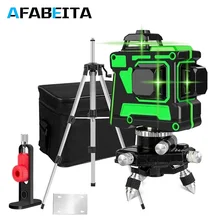 12 Lines 3D Laser Level Green Laser Line Self-Leveling 360 Degree Horizontal & Vertical Cross Lines With Tripod Outdoor
