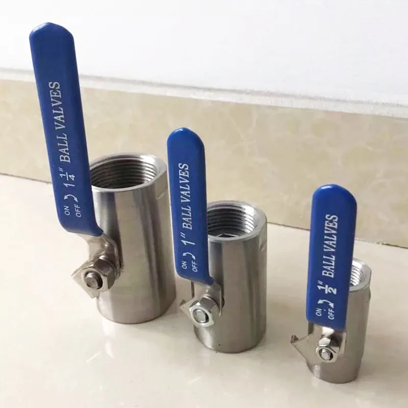 Шаровой кран из нержавеющей стали SUS304 с внутренней резьбой 1/" 3/8" 3/" 1" 1-1/" Шелковый рот Q11F-16
