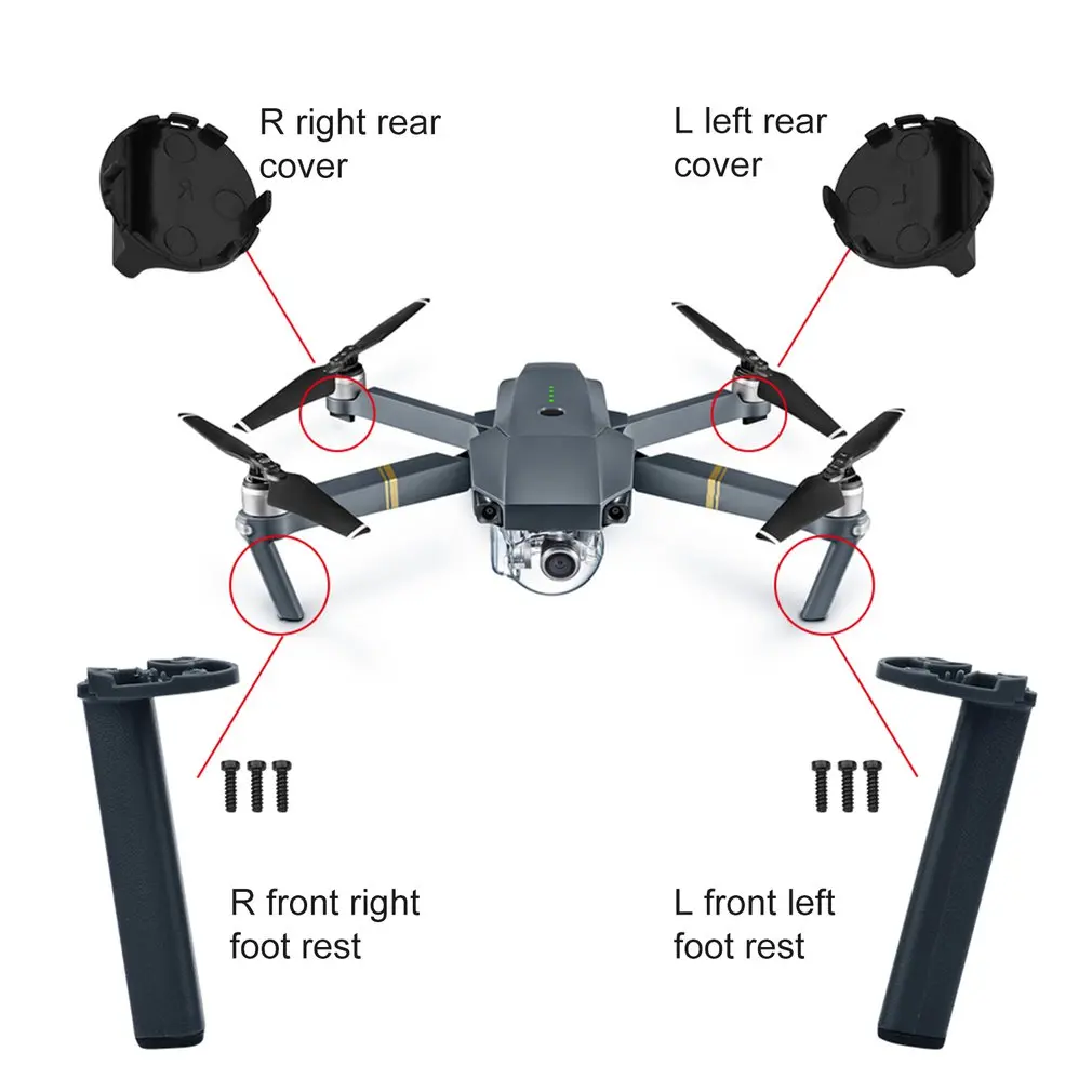 Для Mavic аксессуары для камеры литье предплечья шасси R(передний правый) Профессиональный Портативный прочный материал