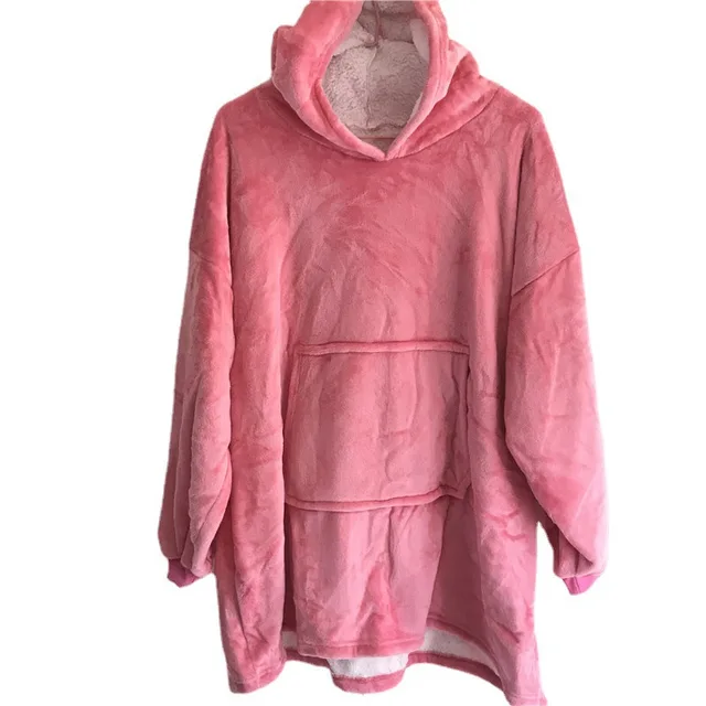 oversized sherpa moletom com capuz blanket