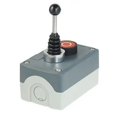 

240V 3A NO Latching 2-Direction Joystick Momentary Red Flat Push Button Station