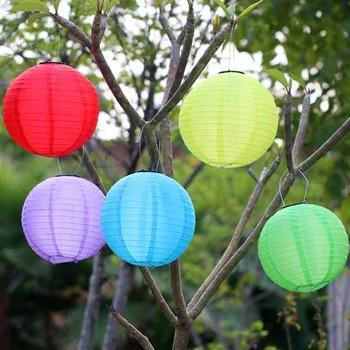 

30cm LED Solar Lantern Lamp IP55 Waterproof Outdoor Yard Garden Festival Party Decorative Hanging Light Lantern Christmas Decor