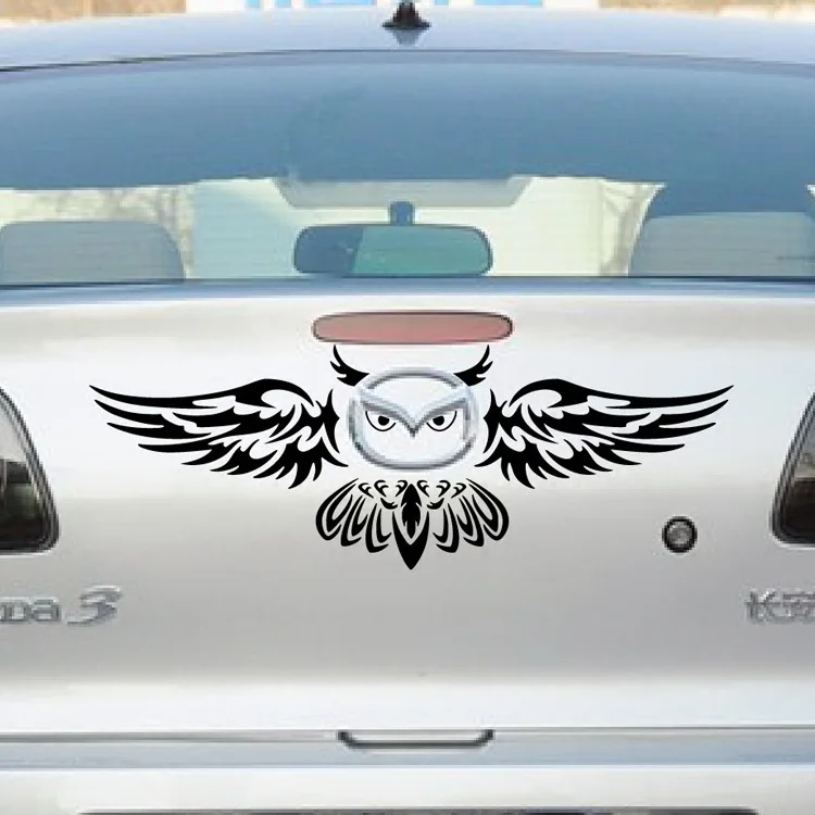 Car Stickers Owl Funny Creative Decals Decoration For Mazda AutoTuning Styling Vinyls D40 | Автомобили и мотоциклы