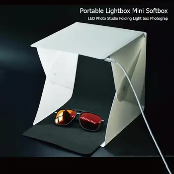 

Portable Lightbox Mini Softbox LED Photo Studio Folding Light Box Photography Backgound for DSLR Camera Accessories 20x20x20cm