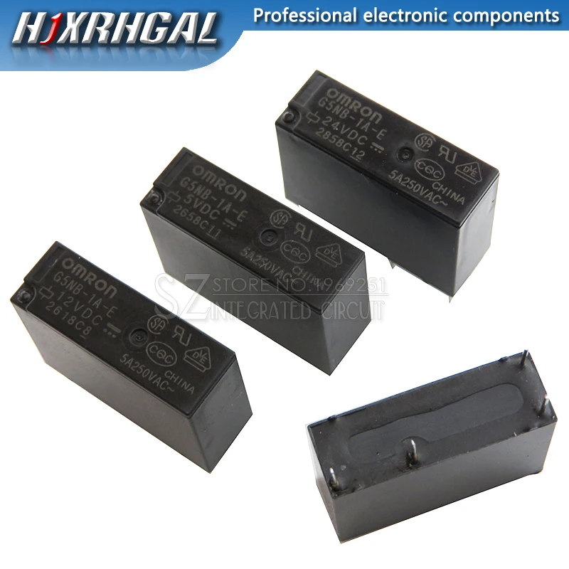

1PCS 5V 12V 24V Power Relays G5NB-1A-E- 5VDC 12VDC 24VDC 5A 250VAC 4PIN