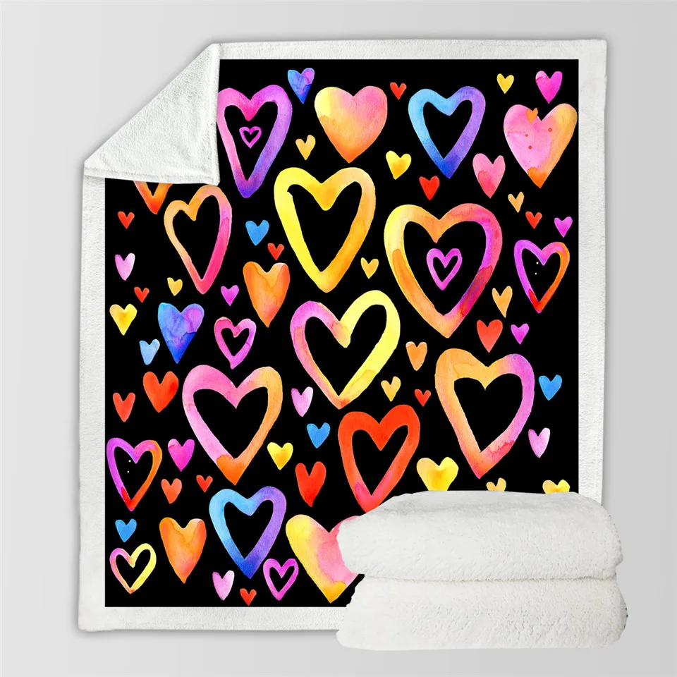 Постельные принадлежности Outlet БУКВЕННОЕ одеяло I Love You одеяло s для кроватей персонаж микрофибра заказное одеяло язык Мантас Де Кама - Цвет: 4