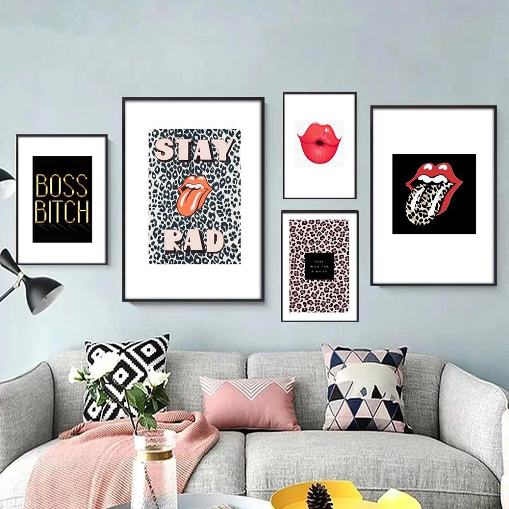 Lukisan Kanvas Modern Kanvas Nordic Fashion Dinding Seni Gambar Poster Corak Hitam Dan Putih Untuk Ruang Tamu Dekorasi Rumah Modern Painting Calligraphy Aliexpress