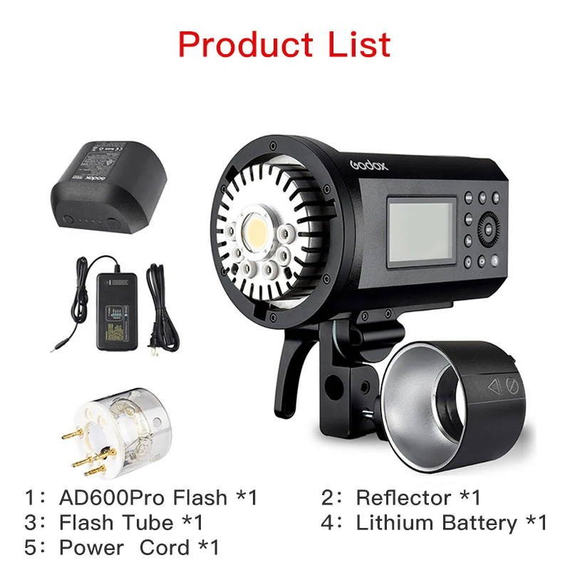US $999.00 Godox AD600 Pro WITSTRO AllInOne Outdoor Flash AD600Pro LiOn Battery TTL HSS With BuiltIn 24G Wireless X System