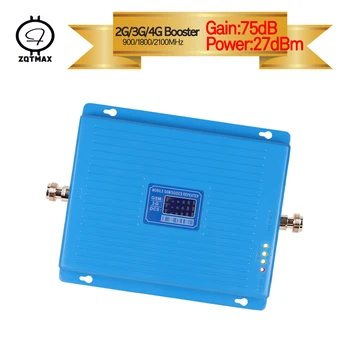 

ZQTMAX 2G 3G 4G cell Phone Signal booster 900 1800 2100 WCDMA DCS GSM repeater UMTS LTE Cellular signal Amplifier