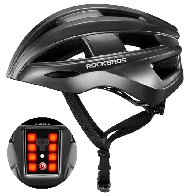 ROCKBROS Ultralight Cycling Road Bike MTB Helmet with Light Size 57-62 cm White 