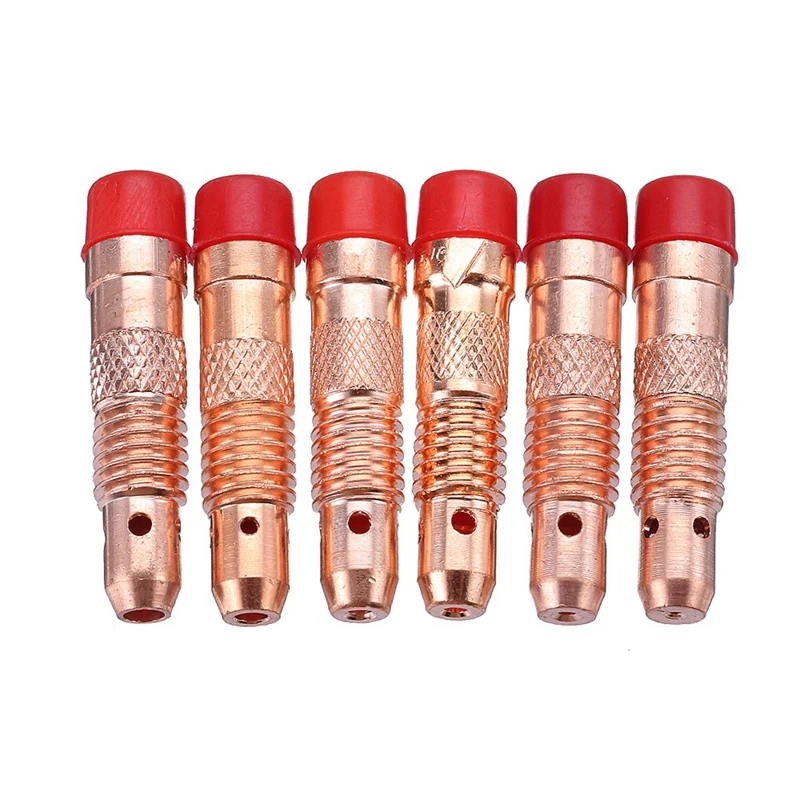 Hot 56Pcs Tig Welding Torch Kit Nozzle Collet Stubby Gas Lens Glass Cup Wp17 Wp18 Wp26 Wt20 Tungsten Welding Tool Accessories