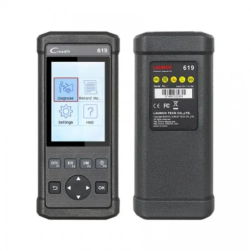 Новейший launch Creader 619 считыватель кодов полный OBD2/EOBD функции Поддержка записи данных и воспроизведения диагностический сканер