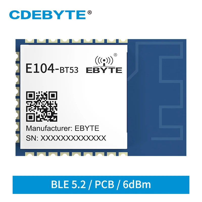 EFR32BG22-módulo inalámbrico Bluetooth BT5.2, 2,4 GHz, 6dbm, SMD, E104-BT53