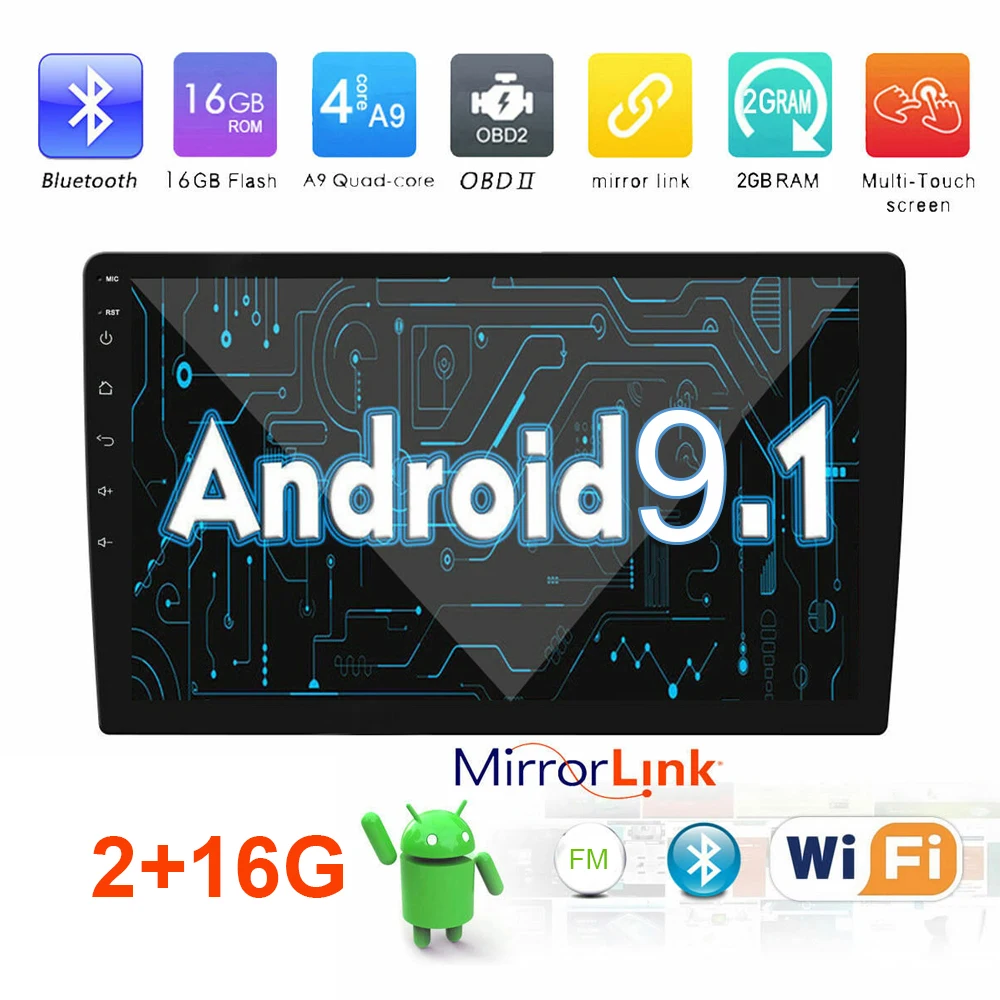 

9/10.1 inch 2din Android 9.1 Car Radio Multimedia Player for Nissan Toyota i Kia Volkswagen Suzuk Hyunda Renault Honda
