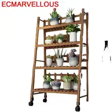 

Escalera Decorativa Madera Wood Plantenstandaard Indoor Pot Balcony Outdoor Flower Shelf Stojak Na Kwiaty Plant Stand