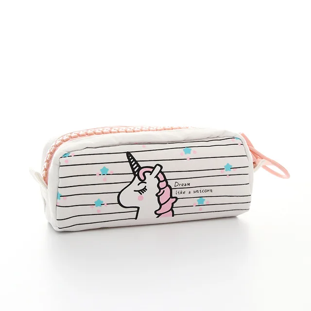 Estuches escolares de unicornio Kawaii para niños y niñas, grandes de tela para lápices, estuche grande para bolígrafos, regalo de papelería coreana|Estuches escolares| - AliExpress