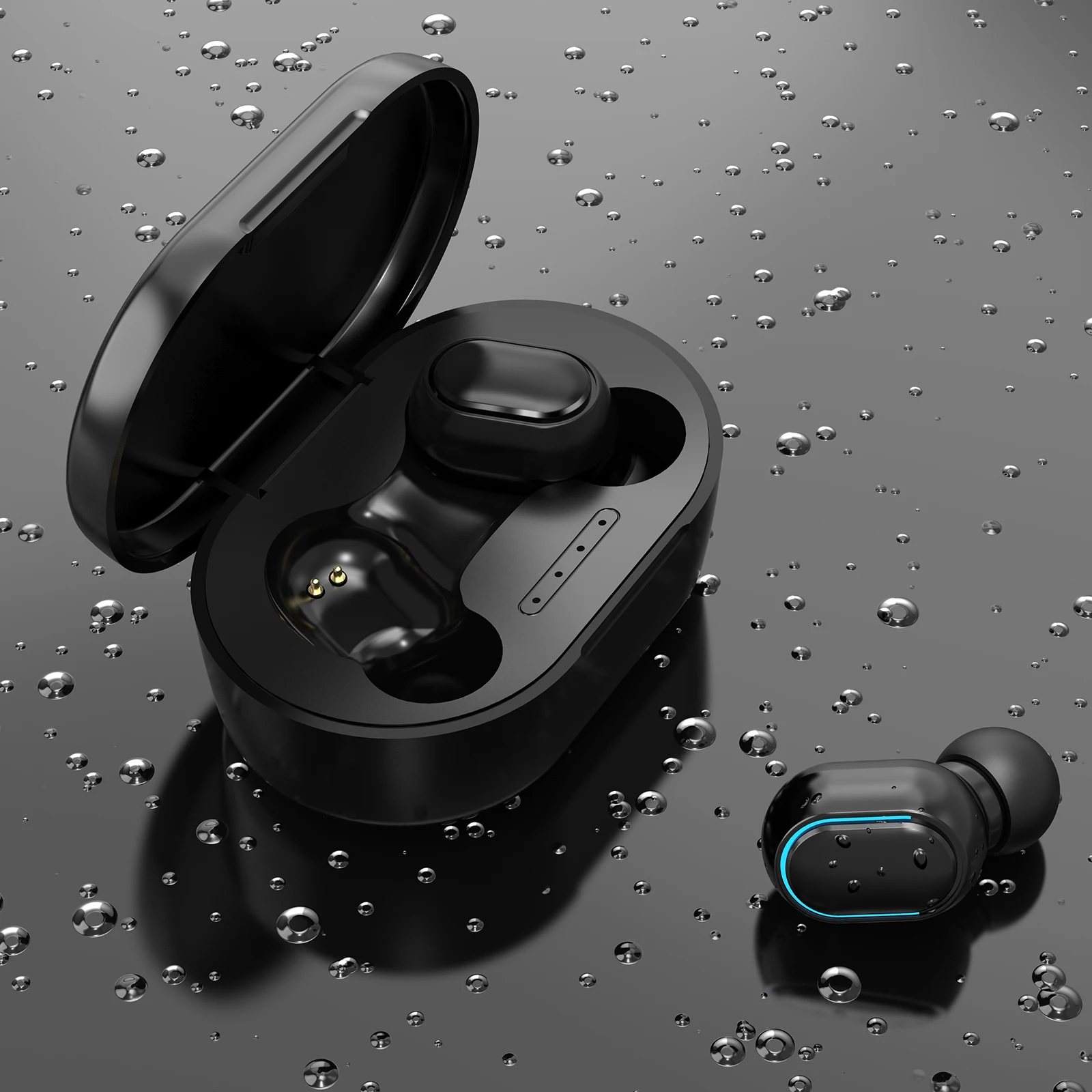 E7S True Wireless Earbuds Bluetooth 5 0 Headphones in Ear with LED Display Charging Case Headset with Mic 5 hours Play Time