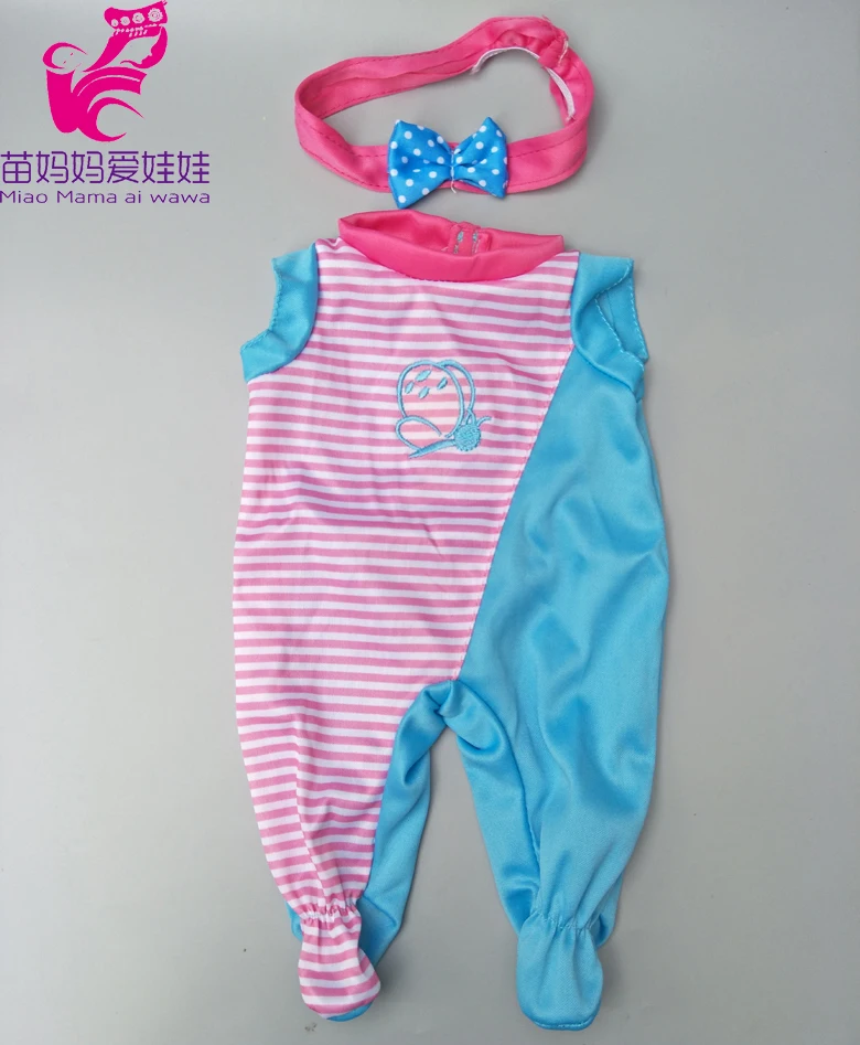 18 дюймов куклы одежда зима фиолетовый мех пижамы наборы для 1" 43 см reborn baby doll толстая зимняя одежда девочка игрушки подарки - Цвет: A6
