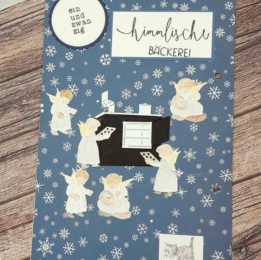 Mmao Handwerk Metall Stahl Schneidwerk zeuge neue Engel Kinderbuch Ofen Scrap booking Papier/Foto karten Präge stirbt – Detail 5
