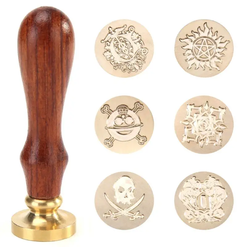 Paint Wax Seal Stamp for Birthday Card Stamps Fashionable Roses Retro DIY Envelopes Crown Tree Wedding Accessories | Дом и сад