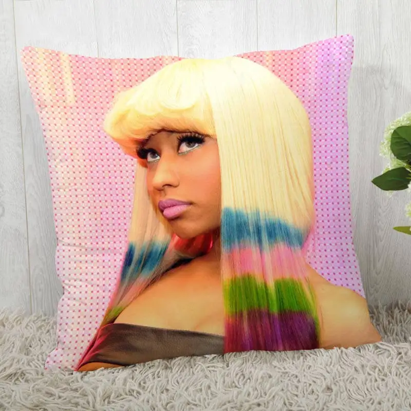 Пользовательские наволочки Nicki Minaj квадратная наволочка Рождественская Наволочка на молнии наволочка 40*40 см, 45*45 см(с одной стороны - Цвет: Pillowcase  6