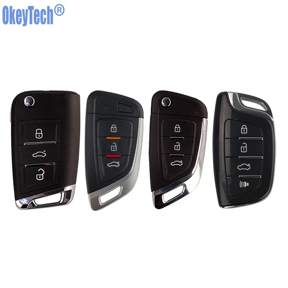 

OkeyTech VVDI Key VVDI2 English Version Wire Remote Controls DF Style Smart Car Key for VVDI Mini Key Programmer Tool 3 Button