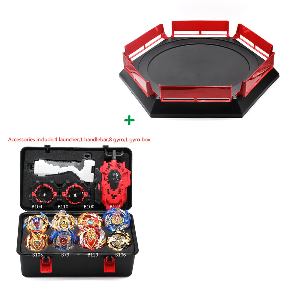 Горячие 18 стиль Топы Beyblades металлический набор коробка топ Burst Bey Blade средство для запуска Beyblade игрушки для детей мальчиков Рождественский подарок - Цвет: box arena 01