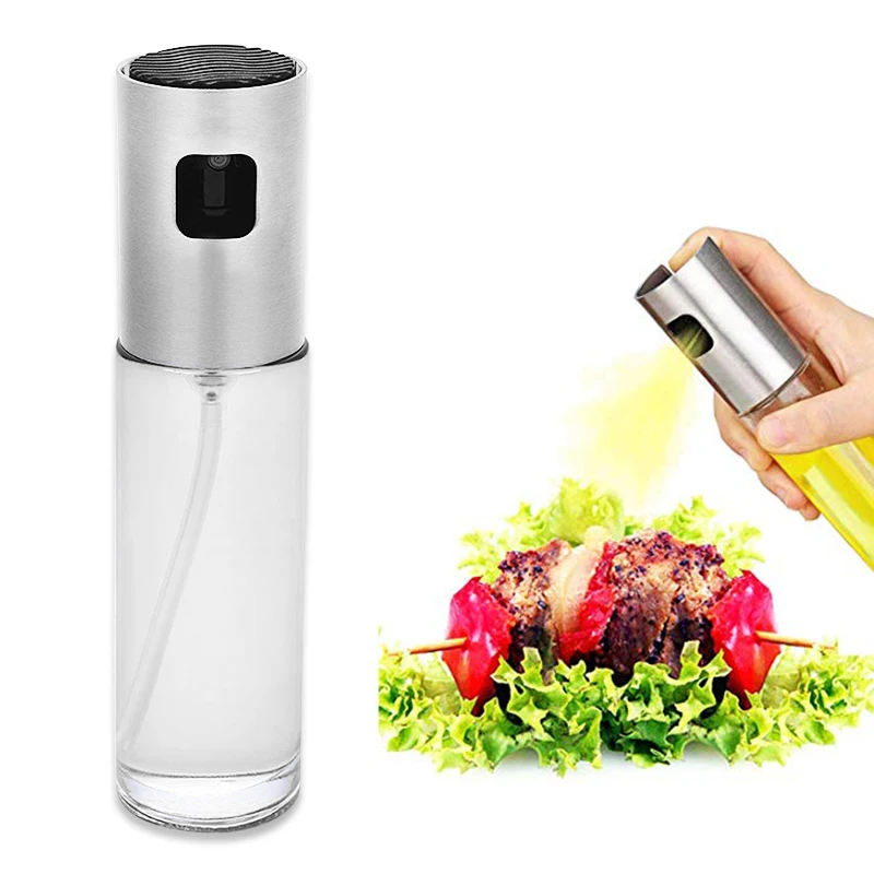 

Kitchen Baking Oil Cook Oil Spray Empty Bottle Vinegar Bottle Oil Dispenser Cooking Tool Salad BBQ Cooking Glass Oil sprayer