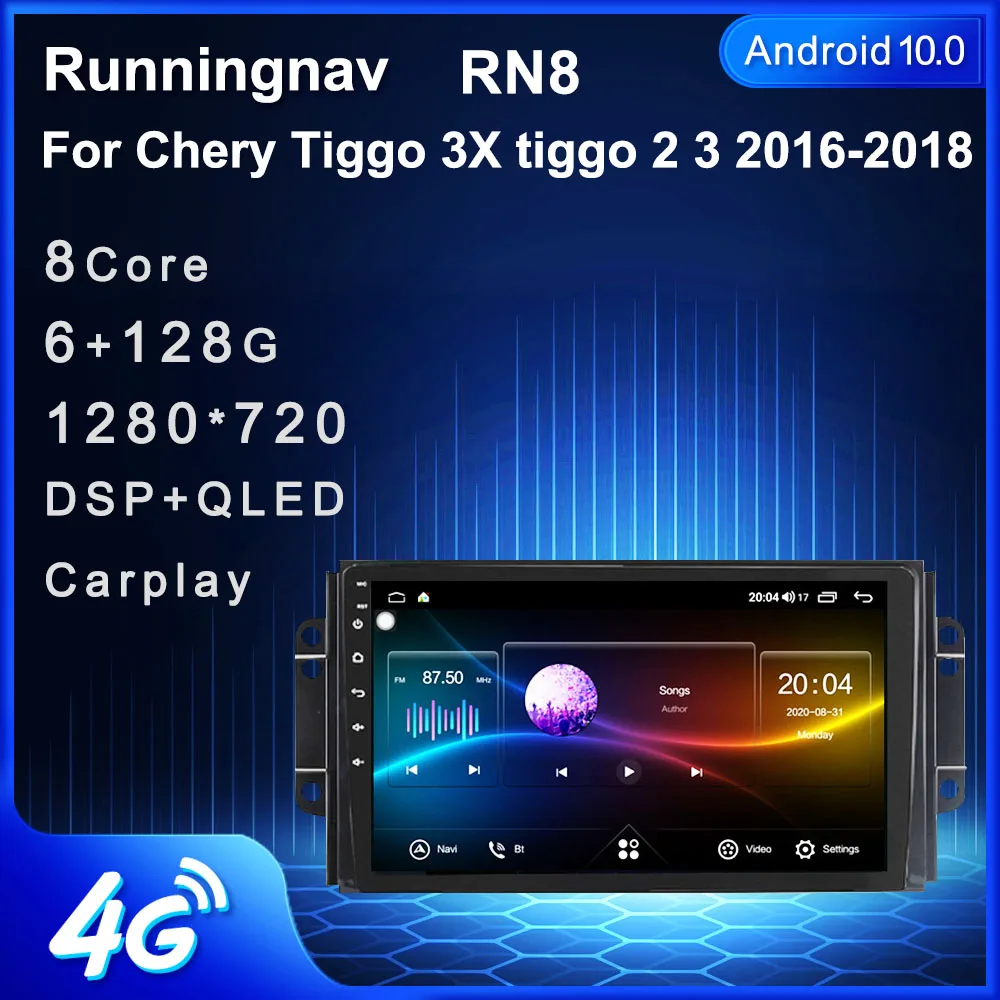 

4G LTE Android 10.1 For Chery Tiggo 3X 2 3 Multimedia Stereo Car DVD Player Navigation GPS Radio