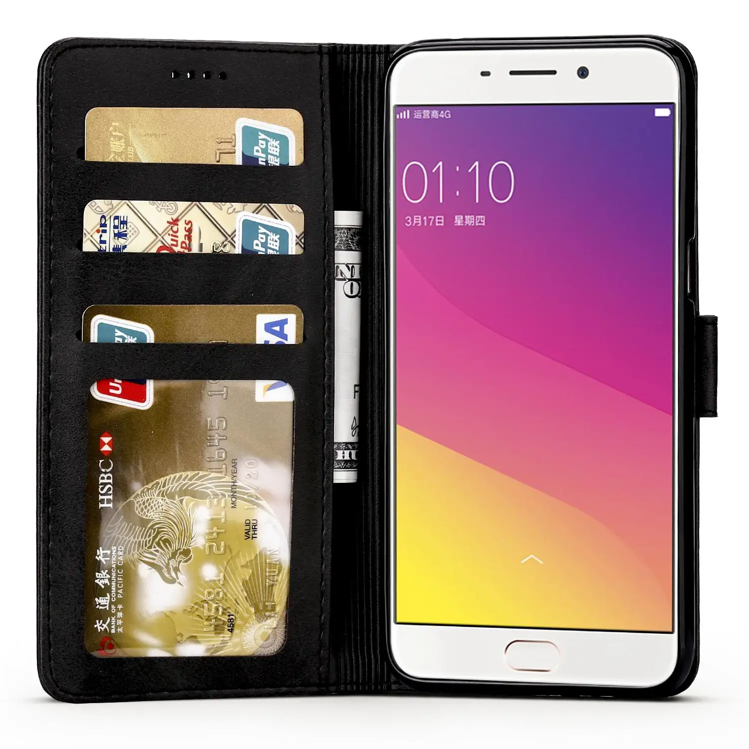 Чехол-Кошелек с откидной крышкой для OPPO F1S F1 S A59, чехол-кошелек Oppo A59 A59t A59m A59sm, чехол-подставка OPPO F1S Funda Oppo A59, кожаный чехол