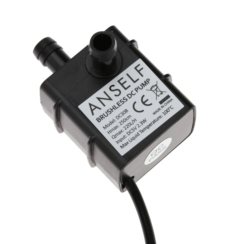 Тихая работа мини USB разъем DC5V аквариум бесщеточный двигатель погружной холодной воды цикл насос постоянный магнитный ротор