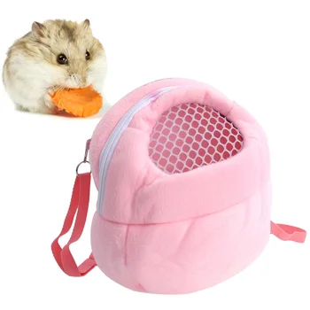 

Portable Small Pet Carrier Cute Fluffy Pets Handbag Travel Carrying Handbag for Outdoor Travel Walking Hiking Size L(Pink)